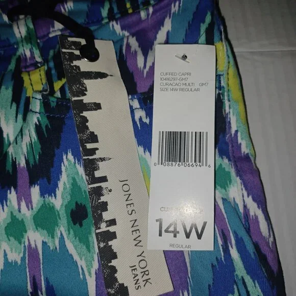 JONES NEW YORK CITY CUFFED CAPRI PANTS - Picture 9 of 15